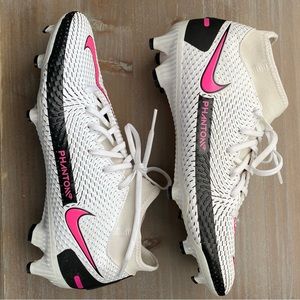 Nike Soccer Phantom GT Academy Dynamic Fit MG White Pink CW6667 Size 8 mens